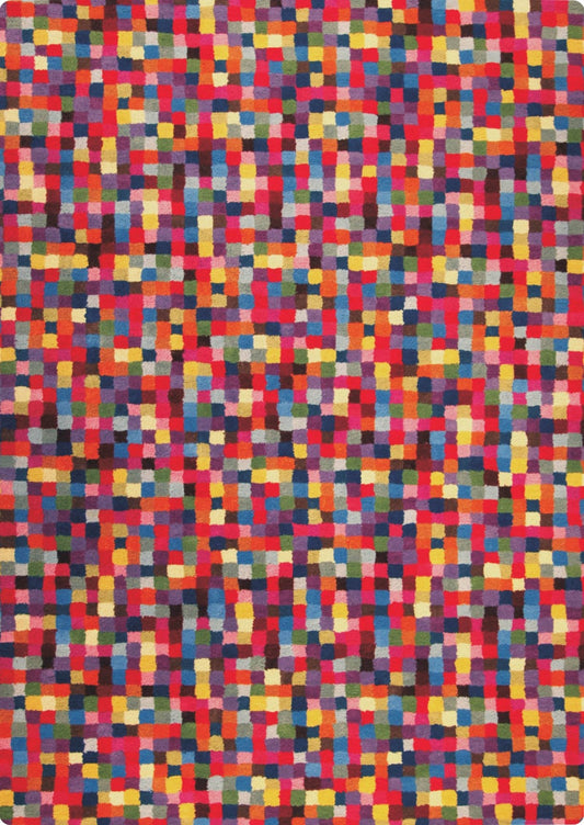 Pixilation Geo Hand Tufted Blanc Optima Multi Area Rug Carpet