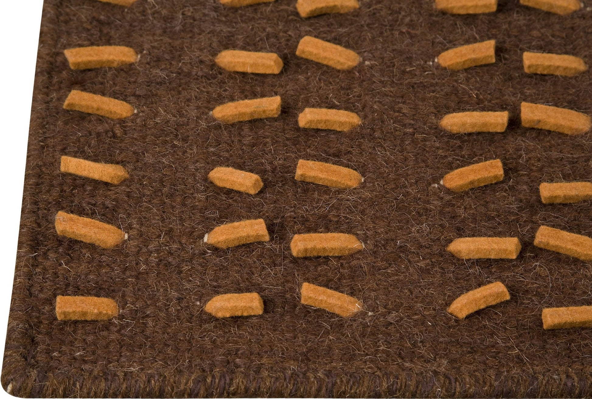 Hand Woven Textured Kea Palmdale Brown Area Rug Carpet