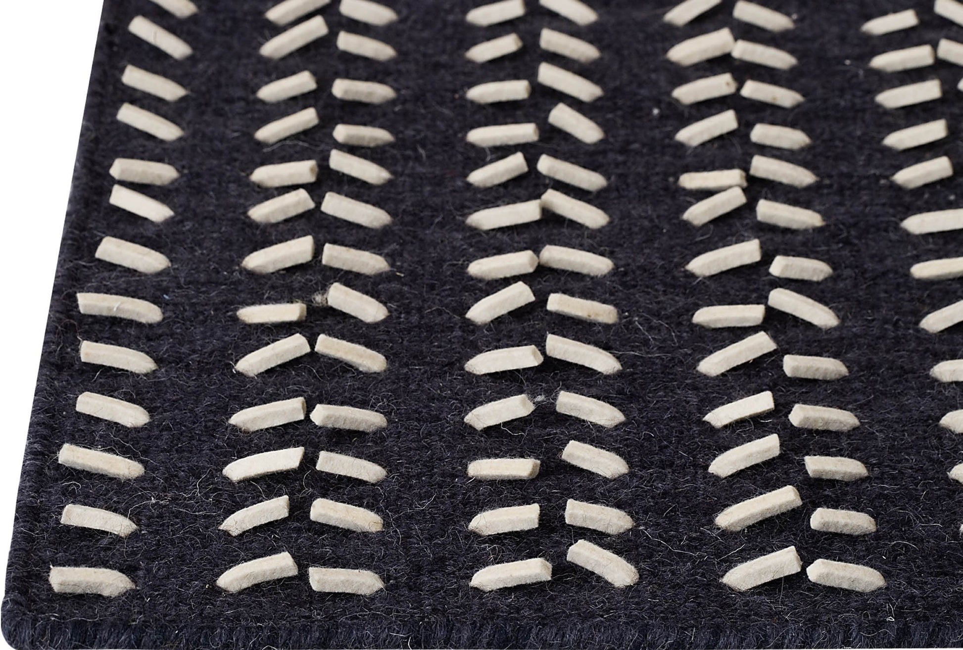 Hand Woven Textured Kea Palmdale Charcoal/White Area Rug Carpet