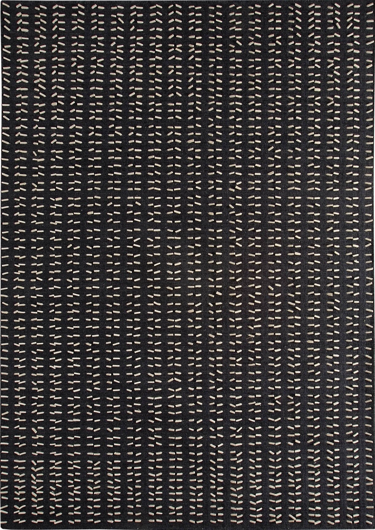 Hand Woven Textured Kea Palmdale Charcoal/White Area Rug Carpet