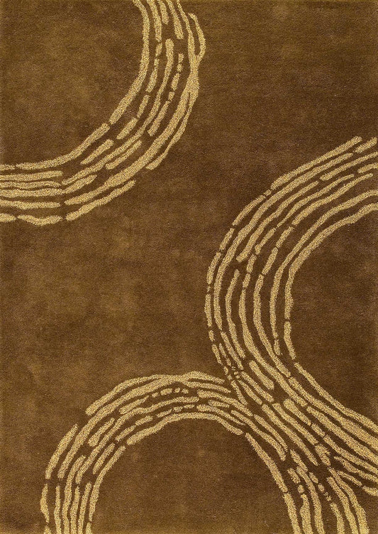 Hand Tufted Abstract Vinson Pamplona Olive Green Area Rug Carpet