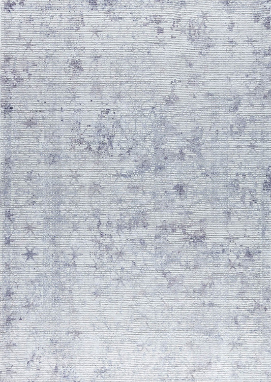 Contemporary Modern Abstract Star Shah Terni Grey Area Rug Carpet
