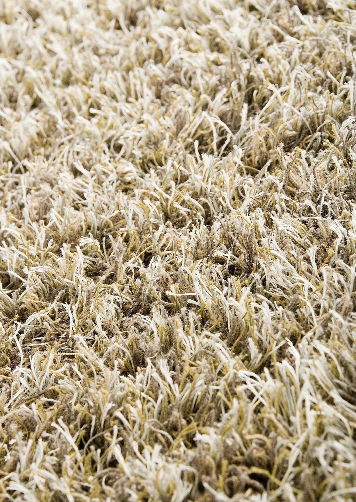 Hand-Knotted Shaggy Feel Tokyo Grey/Beige Area Rug Carpet