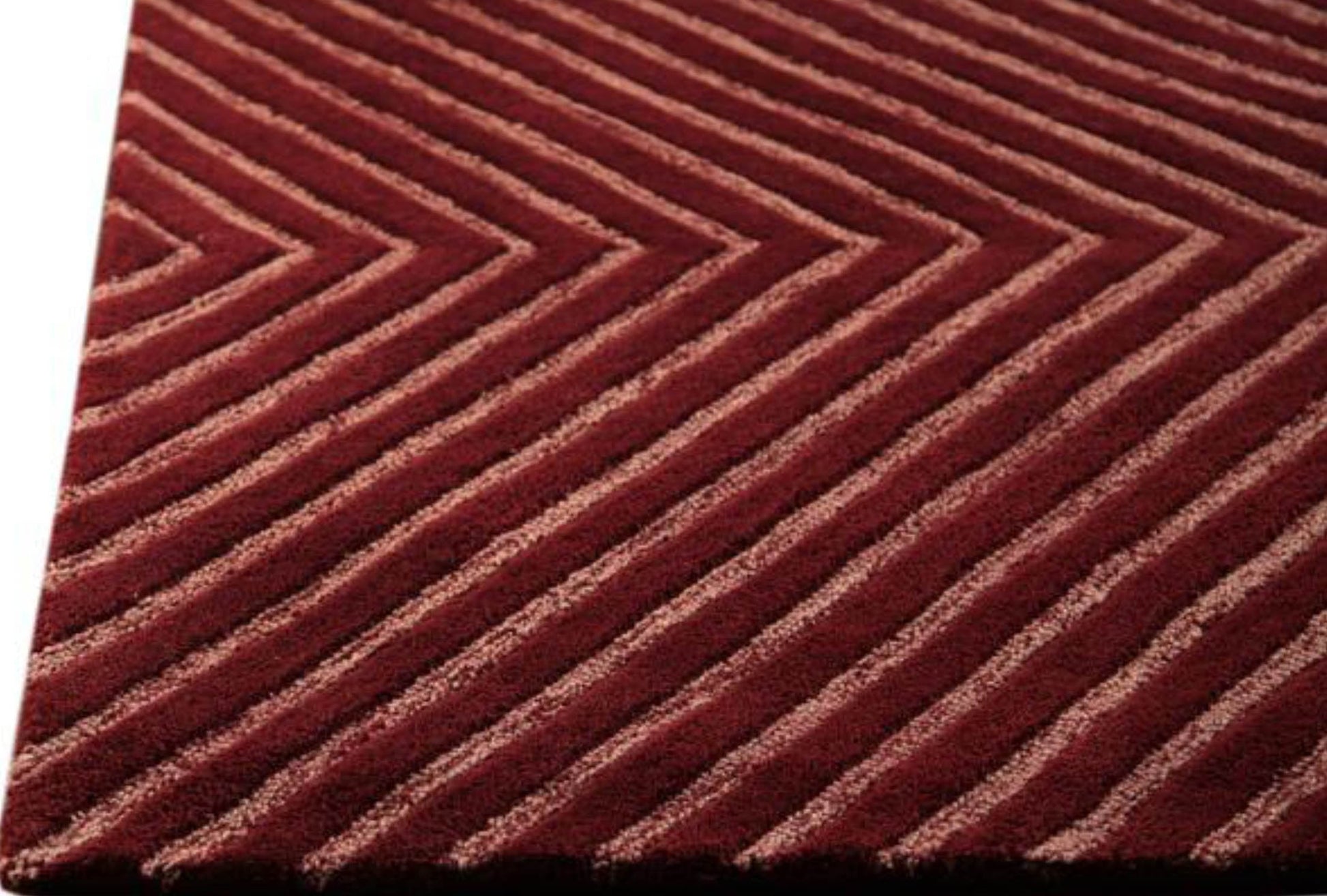 Contemporary Dimond Hand Tufted Catena Union Square Mauve Area Rug Carpet