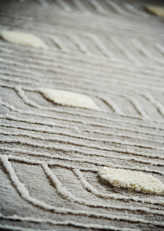 Hand Knotted Pico Verona Geometric Contemporary Grey Area Rug Carpet