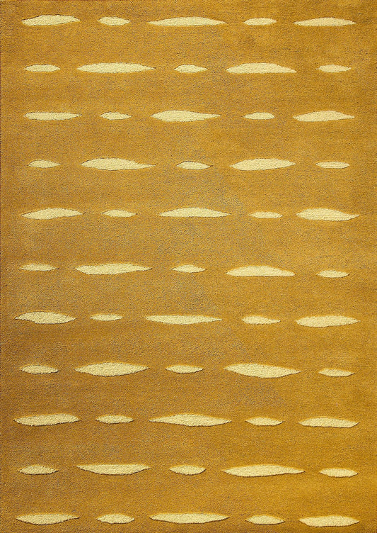 Contemporary Abstract Flair Hand Tufted Catena Wink Olive Area Rug Carpet
