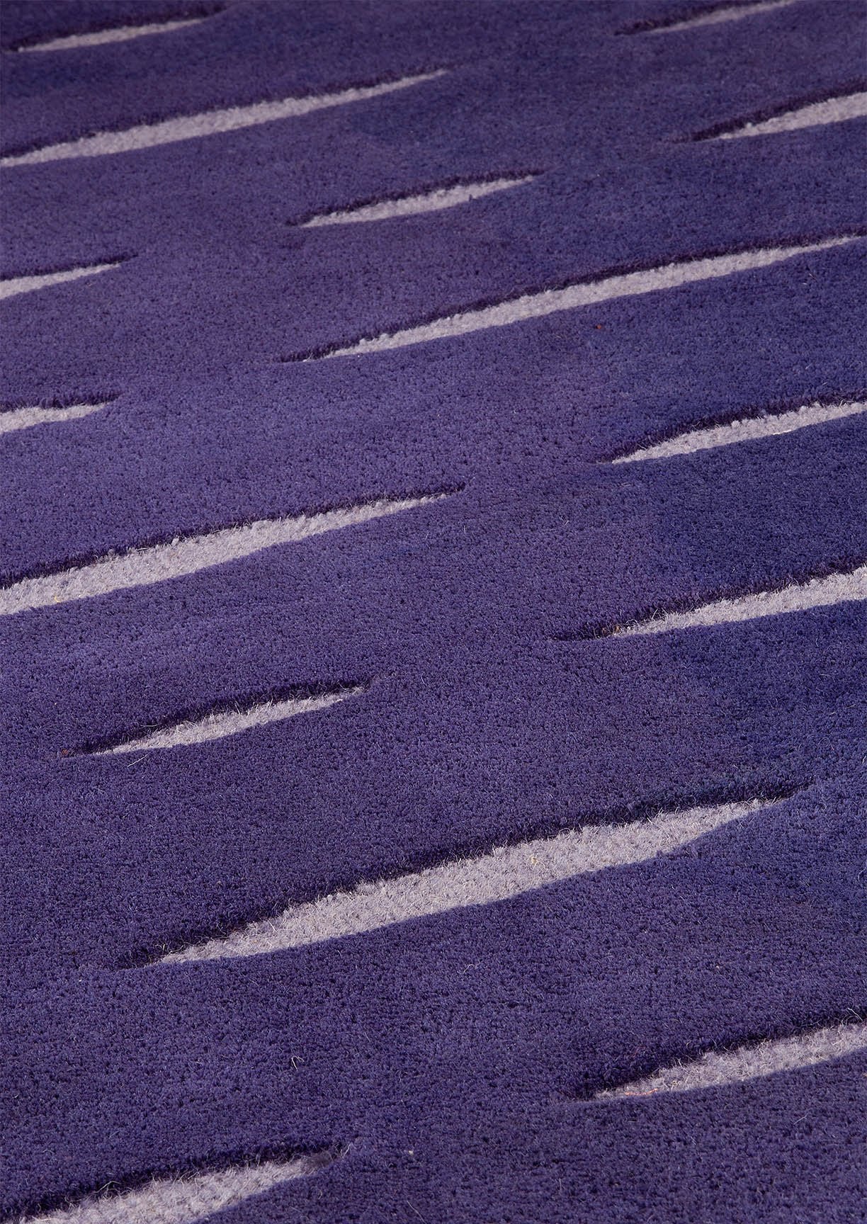 Contemporary Abstract Flair Hand Tufted Catena Wink Purple Area Rug Carpet
